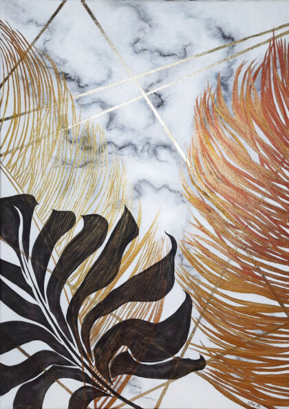 Абстракция "Листья" №2