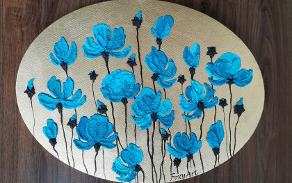 Голубые маки