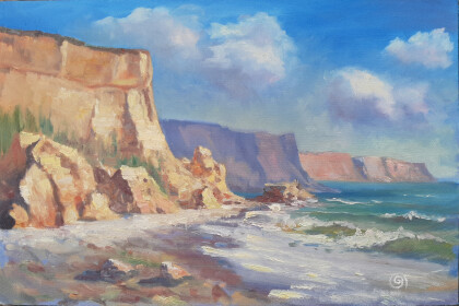 Закат на море