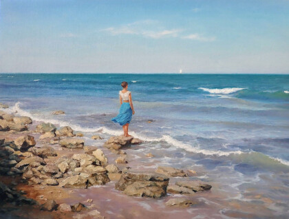 Девушка и море