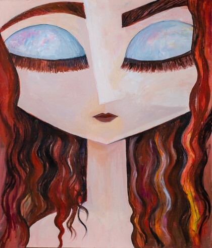 Портрет рыжей девушки