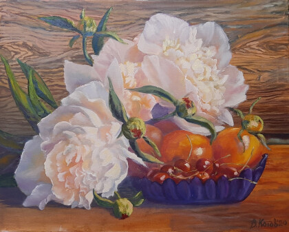 Натюрморт с пионами