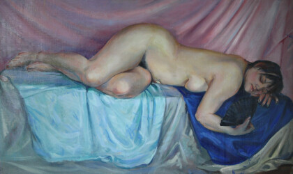 Девушка с веером