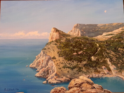 Балаклава, вид на бухту с крепости Чембало