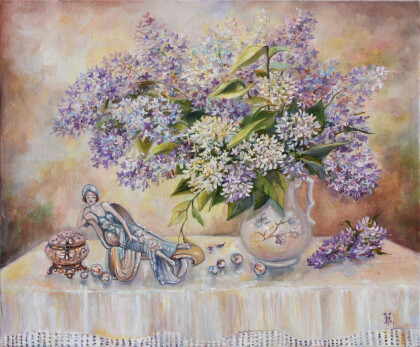 Букет с сиренью