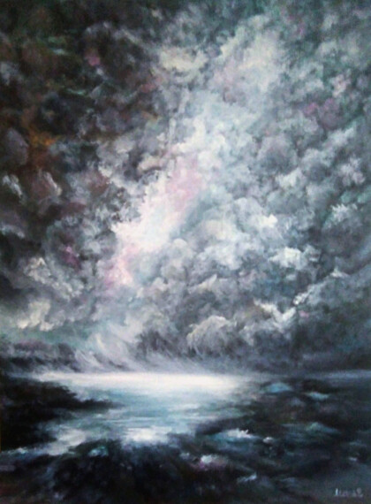 Абстрактный пезаж. ХРассвет после апокалипсиса