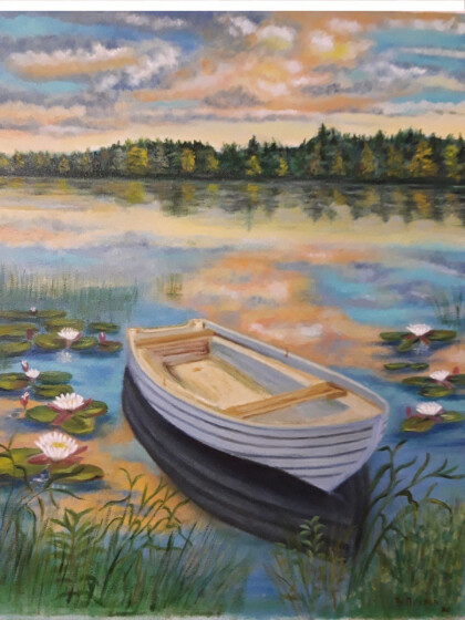 Лодка на озере