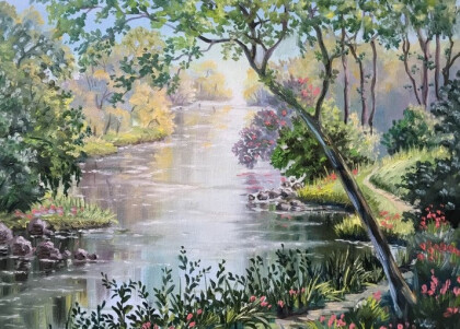 Река в лесу