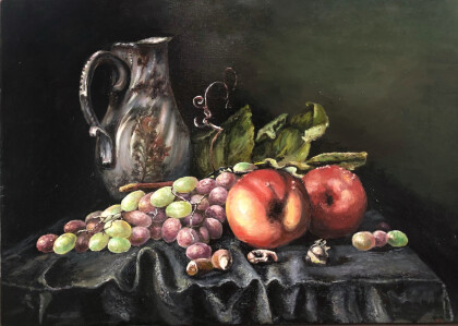 Натюрморт с яблоками