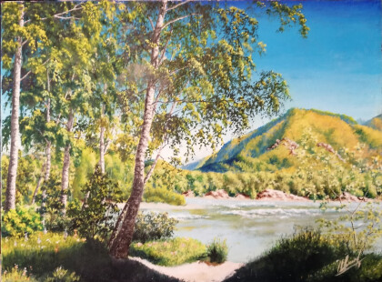 Катунь утром