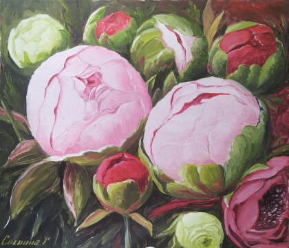 Бутоны пионов