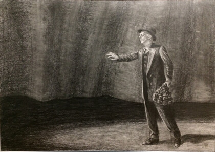 В. А. Кухарешин на сцене Молодёжного театра на Фонтанке