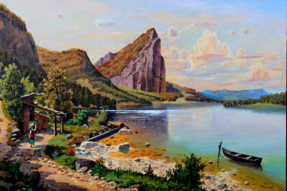 Скандинавия, горное озеро