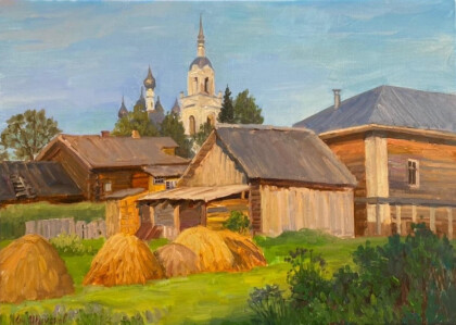 Июльский вечер в деревне