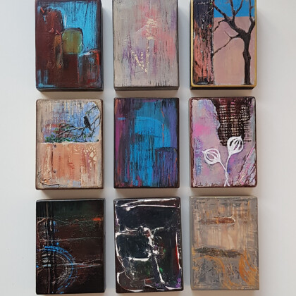 деревянная модульная картина "Фактуры"