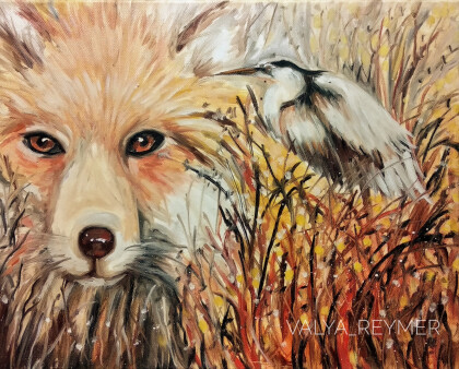 Лиса и аист