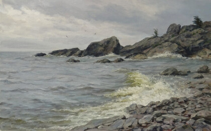 Пасмурный день на Байкале