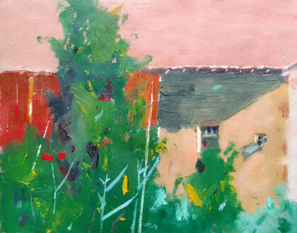 Дерево перед домом