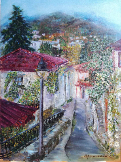 Ноябрьское утро. Гурзуф. Крымские этюды.