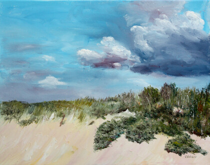 Песчаный обрыв к реке