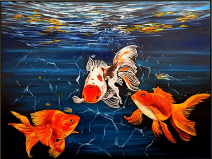 Картина с рыбками
