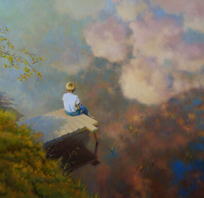 Над облаками.