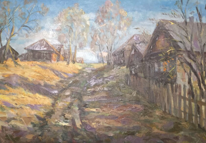 Осень. Деревня Волосница