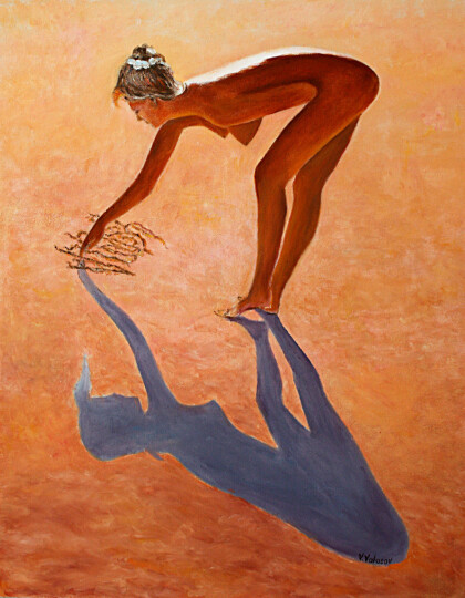 Девушка на песке