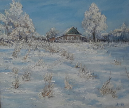 151-зима.солнечный день.