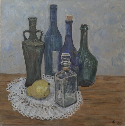 182- айва и бутылки.