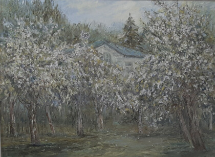 180-весна. старый сад.