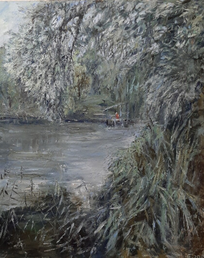 157- У омута. Яснополянский пруд