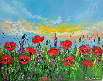 Поле с маками