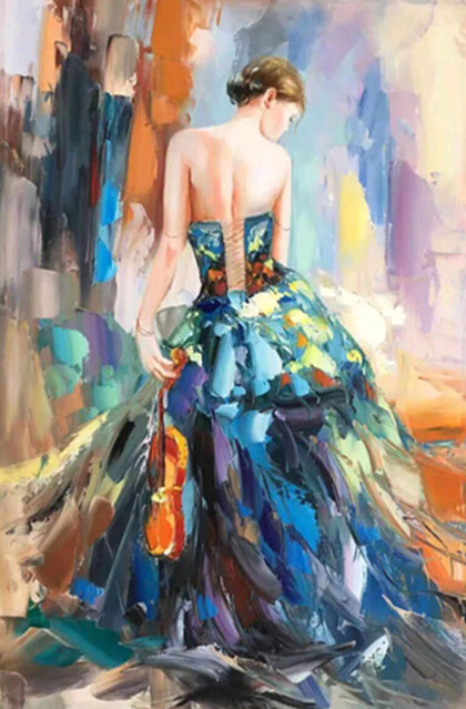 Девушка в платье