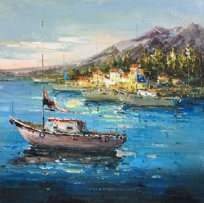 Лодка в море