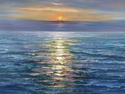 Закат над морем