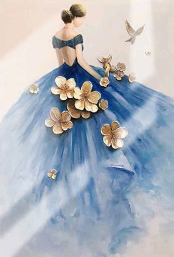 Девушка в цветах