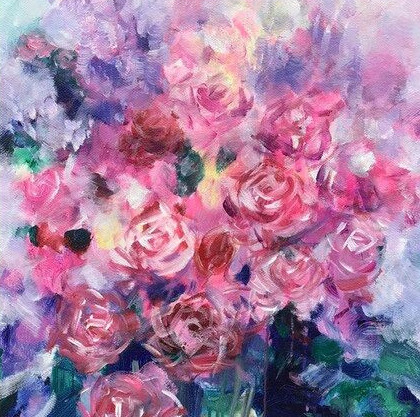 Розовый букет