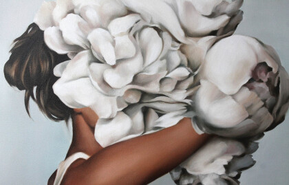 Девушка с цветами