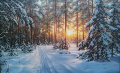 В зимнем лесу