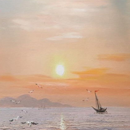 Парусник на закате