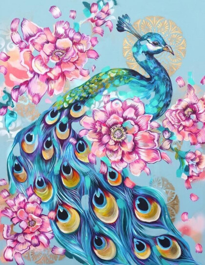 Яркий павлин