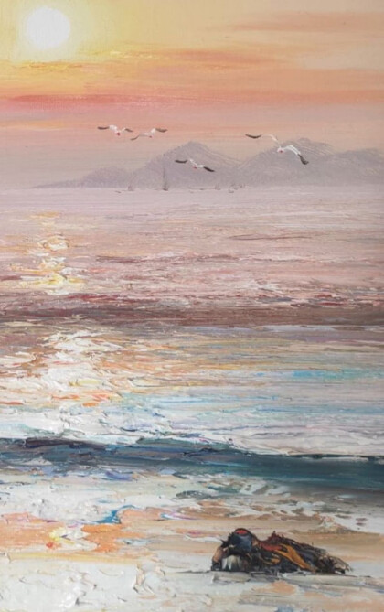 Закат над морем