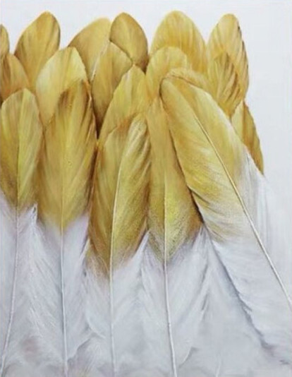 Желтые перья