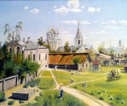 Московский дворик . Копия