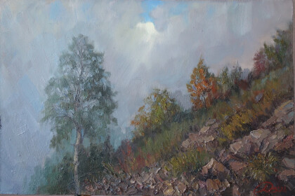 Туман над горой