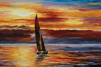 Парусник на закате