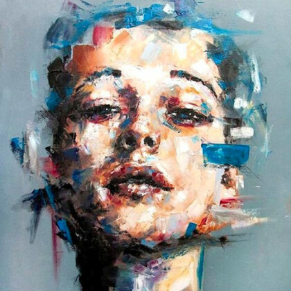 Портрет девушки. Абстракция