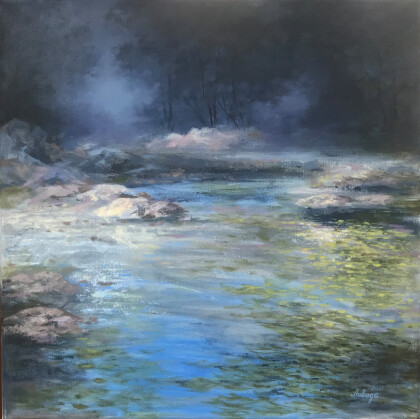 Горная речка. Утро