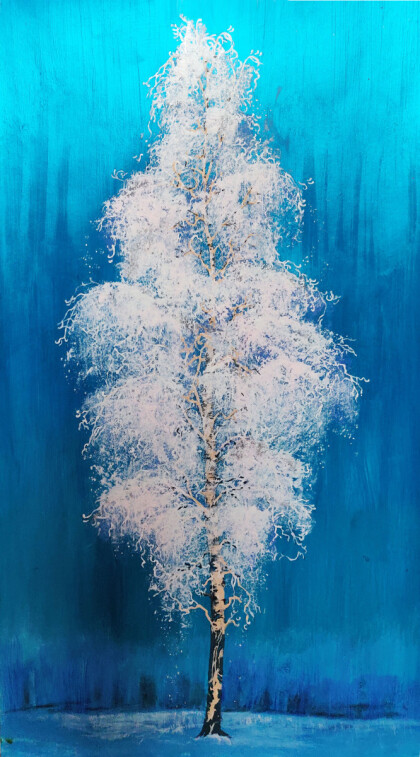 Берёза. Зима.